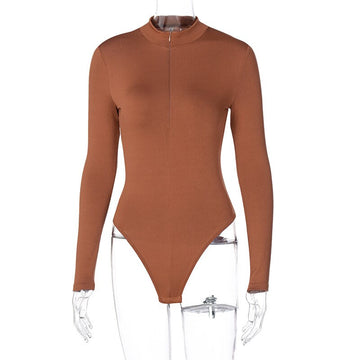 Spring Women Bodycon Solid Knitted Turtleneck