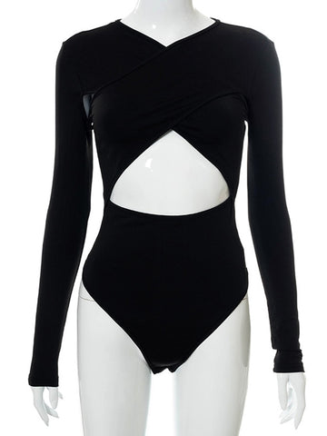 Winter Hollow Out Bodysuit